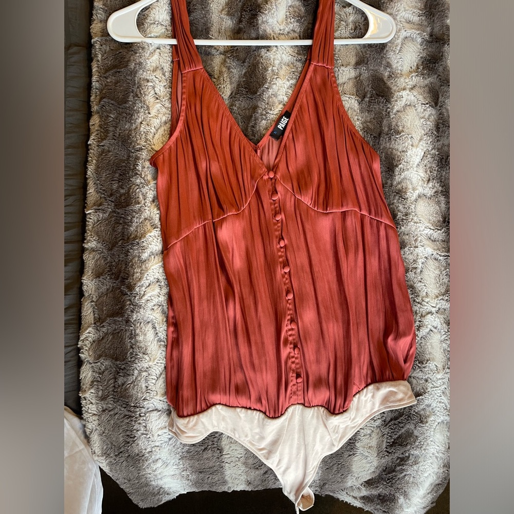 PAIGE one peice silk top